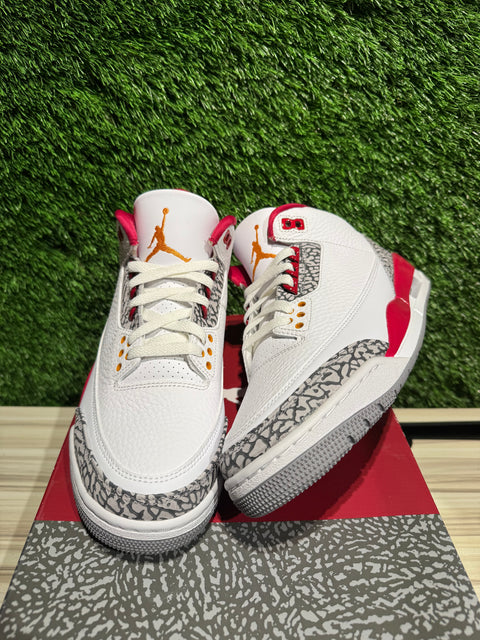 Jordan 3 Retro Cardinal Red Sz 8