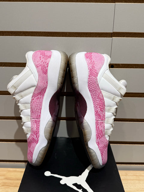 Jordan 11 Retro Low Pink Snakeskin (2013) Sz 6.5Y/8W