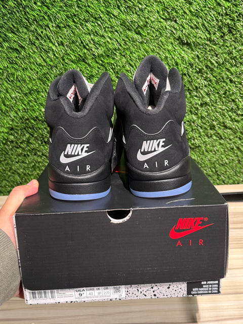 Jordan 5 Retro OG Black Metallic Reimagined Sz 9.5