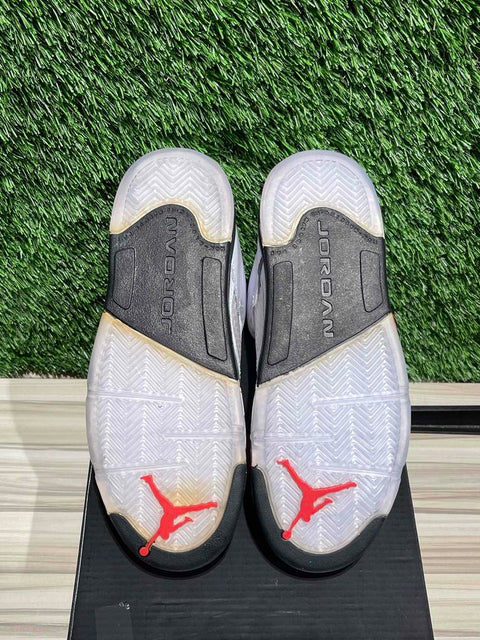 Jordan 5 Retro Fire Red Silver Tongue (2020) (PS) Sz 3Y