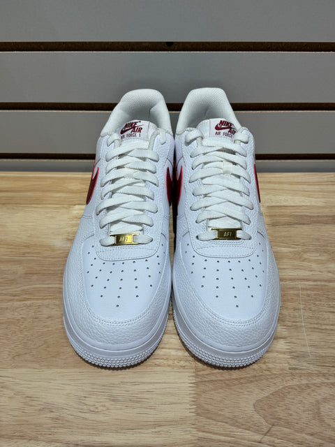 Nike Air Force 1 Low White Team Red Sz 12