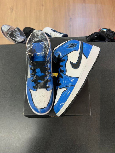 Jordan 1 Mid Signal Blue (GS) Sz 4Y