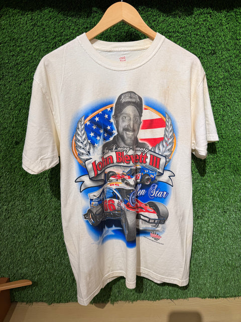 Vintage 2007 In Loving Memory of John Blewett III Nascar Tee Sz M