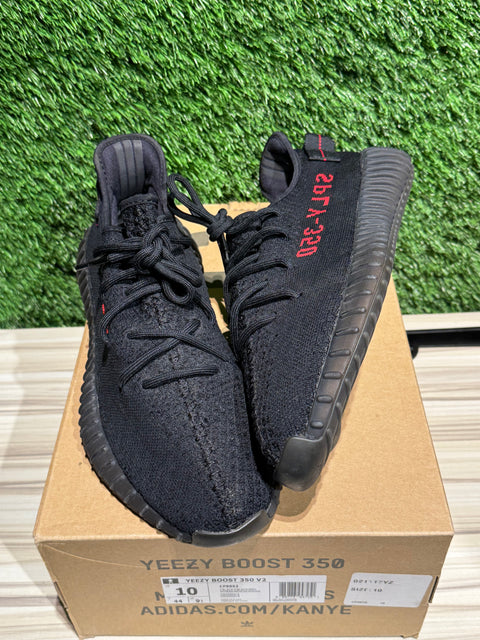 adidas Yeezy Boost 350 V2 Black Red Sz 10M