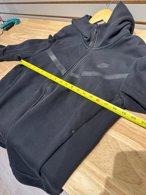 Nike Tech Fleece Black Hooded Sweatshirt Sz S
