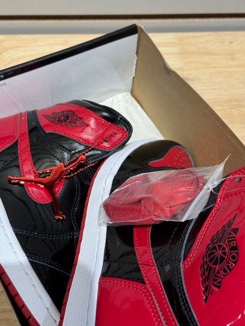 Jordan 1 Retro High OG Patent Bred Sz 12