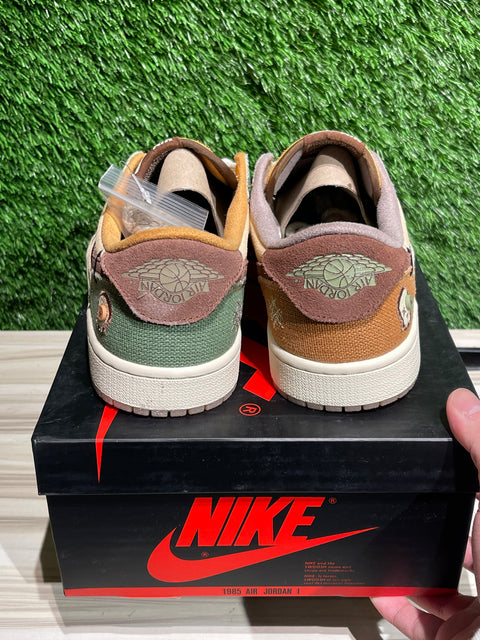 Jordan 1 Retro Low OG Zion Williamson Voodo Sz 8.5M