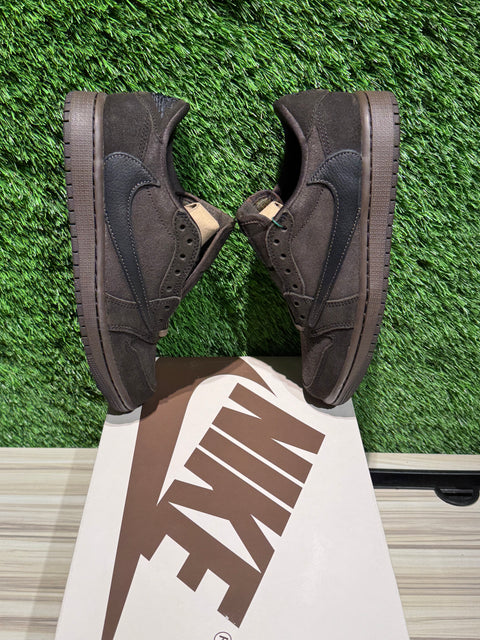 Jordan 1 Retro Low OG SP Travis Scott Velvet Brown Sz 5M/6.5W