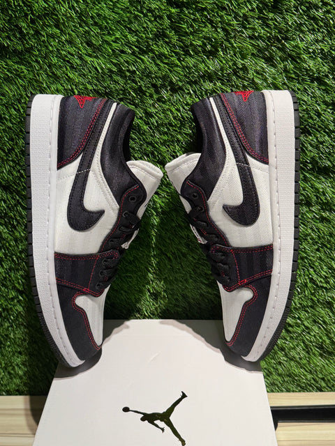 Jordan 1 Low SE Utility White Black Gym Red (Women's) Sz 9W/7.5M