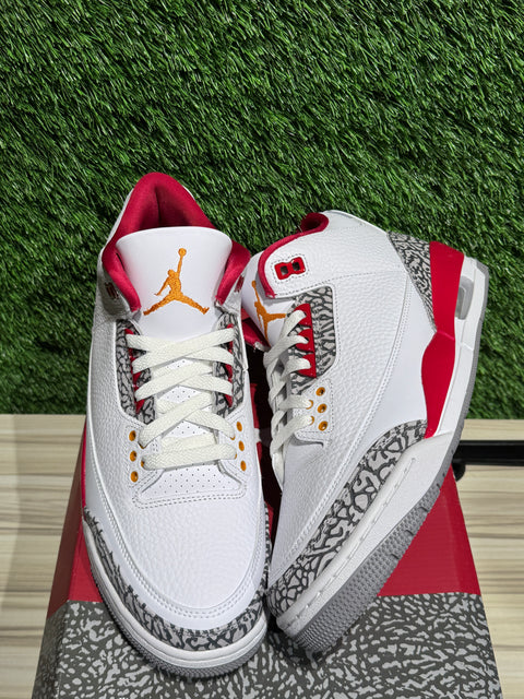 Jordan 3 Retro Cardinal Red Sz 10