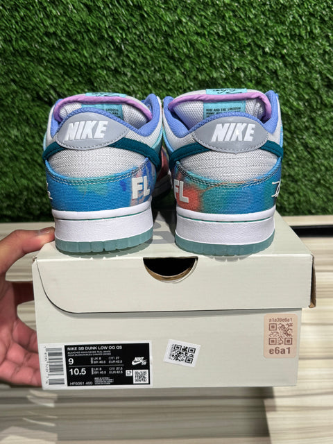 Nike SB Dunk Low Futura Laboratories Bleached Aqua Sz 9M