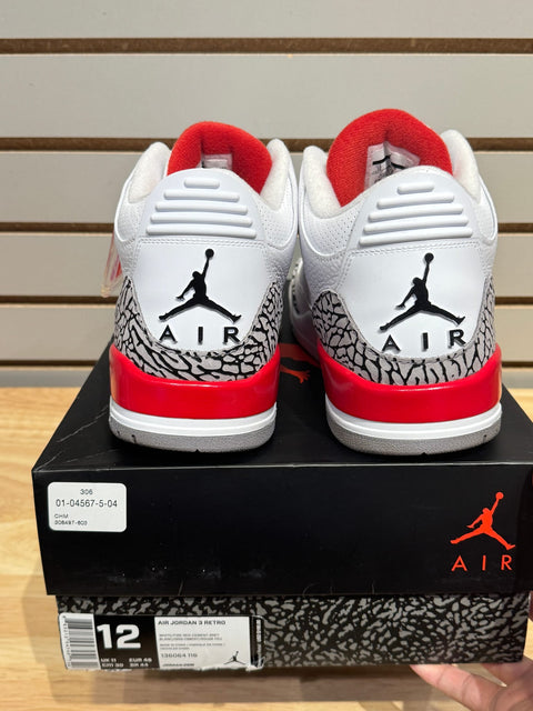 Jordan 3 Retro Hall of Fame Sz 12