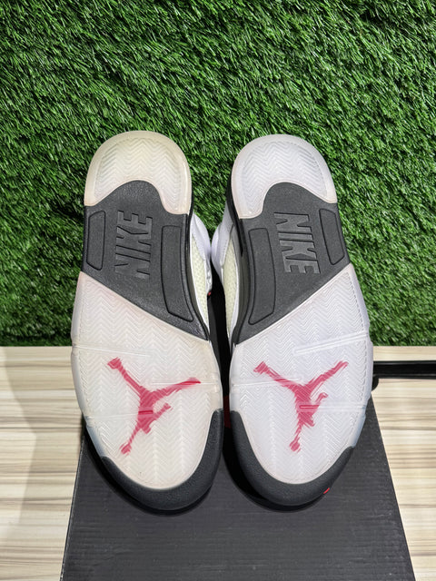 Jordan 5 Retro Fire Red Silver Tongue (2020) Sz 10