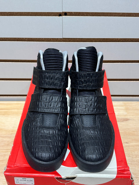 Nike Flystepper 2K3 Premium Black Metallic Silver Sz 9.5