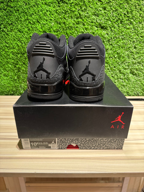 Jordan 3 Retro Black Cat (2025) Sz 10.5M