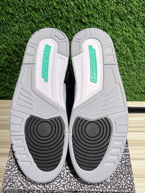 Jordan 3 Retro Green Glow Sz 12M