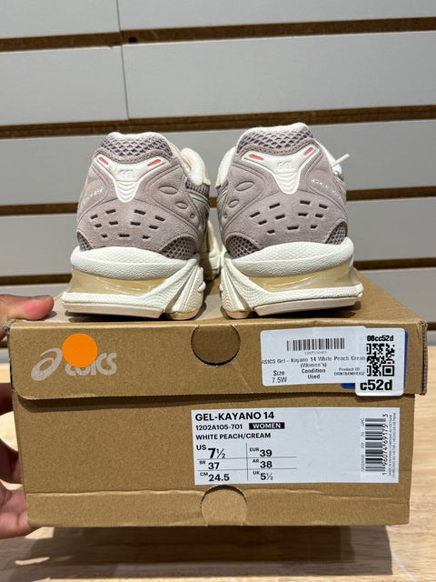 ASICS Gel-Kayano 14 White Peach Cream (Women's) Sz 6M