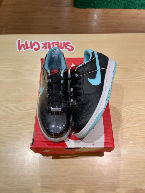 Nike Dunk Low SE Barber Shop Black (GS) Sz 6Y/7.5W