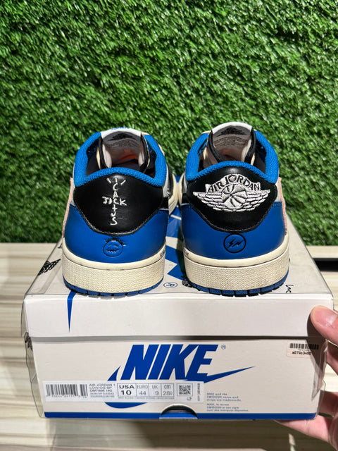 Jordan 1 Retro Low OG SP Fragment x Travis Scott Sz 10M