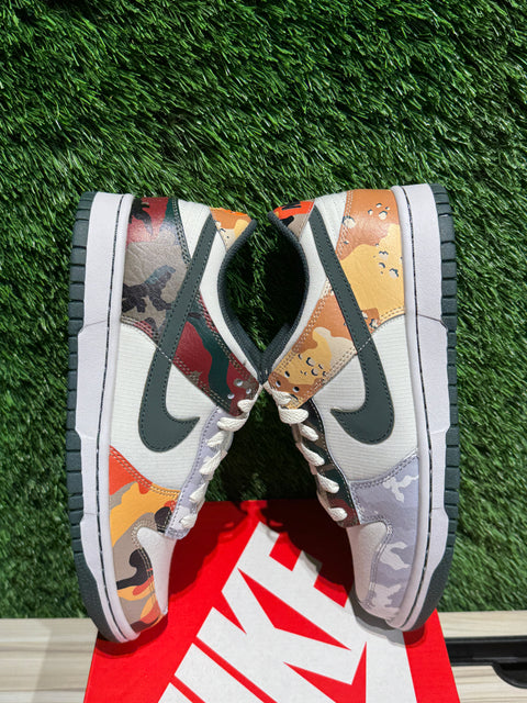 Nike Dunk Low Sail Multi-Camo (GS) Sz 6Y