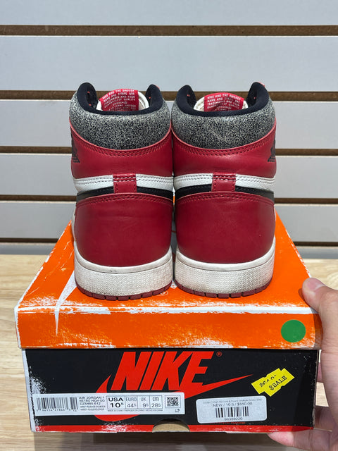 Jordan 1 Retro High OG Chicago Lost and Found Sz 10.5