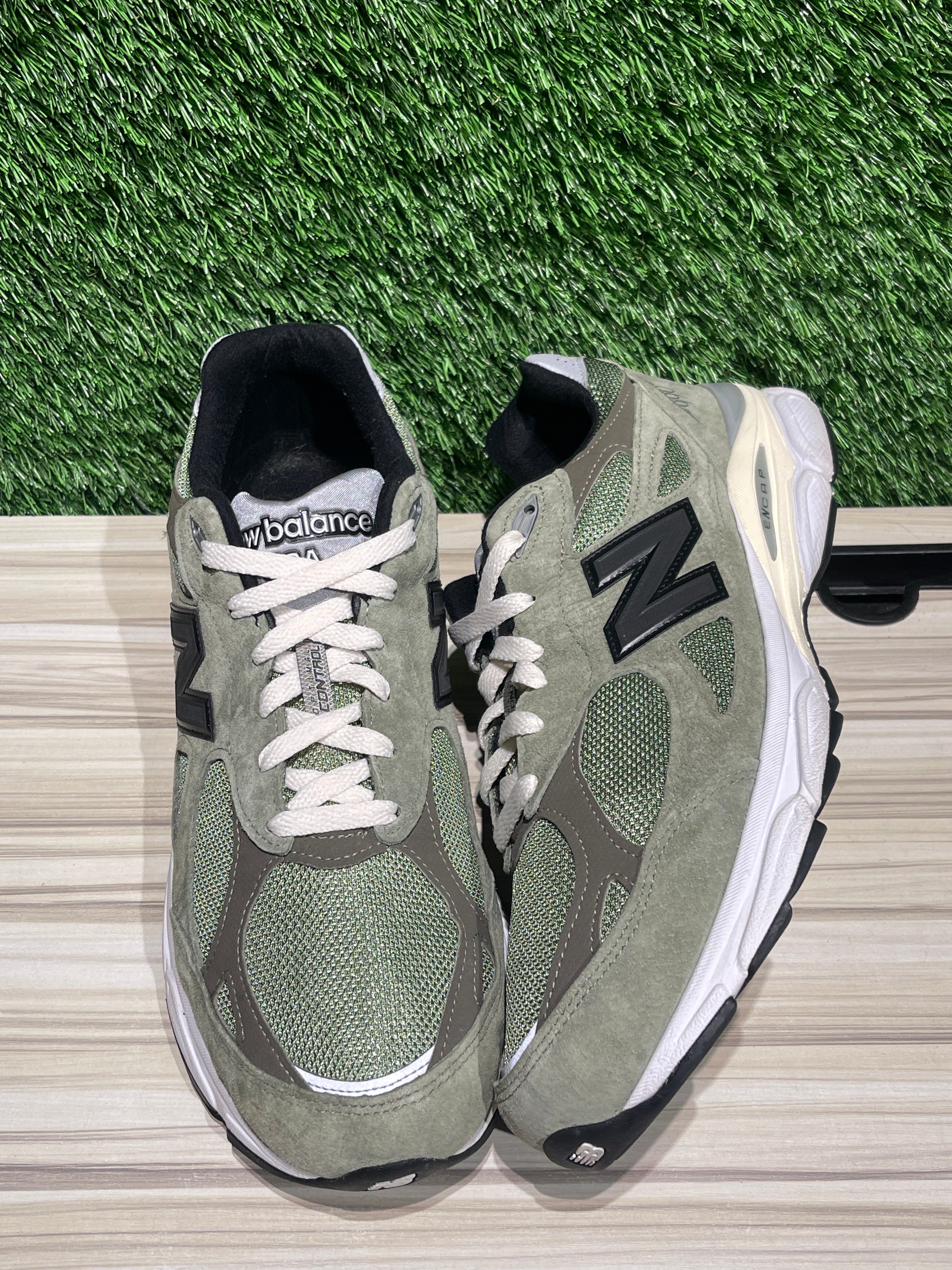 New Balance 990v3 MiUSA JJJJound Olive Sz 13 – Sneak City