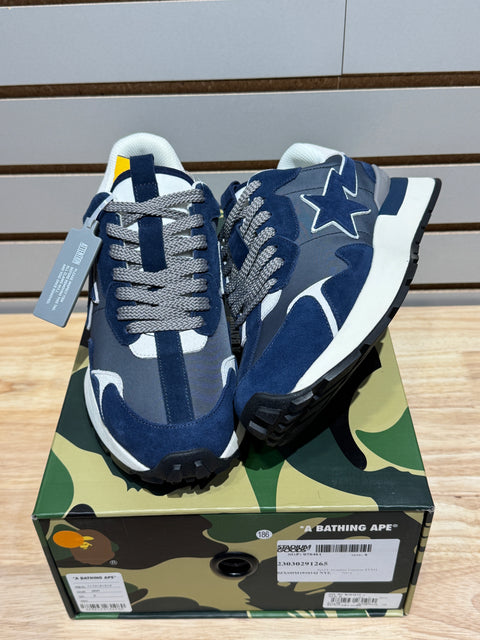 A Bathing Ape Roadsta Express Navy Sz 8