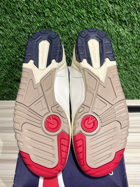 New Balance 550 Aime Leon Dore White Navy Red Sz 10