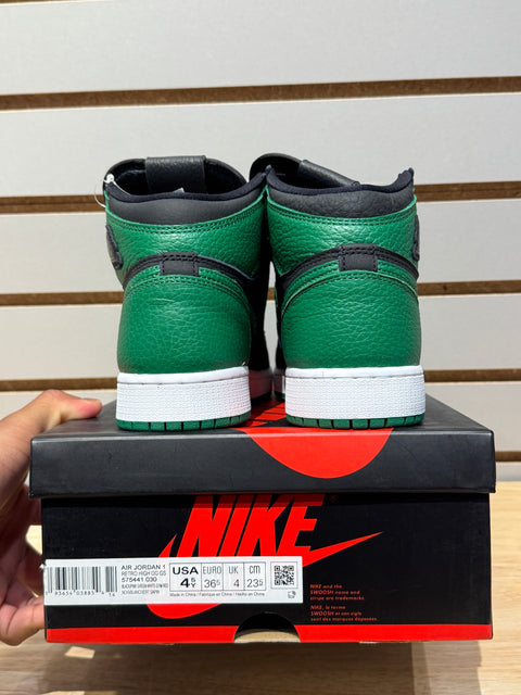 Jordan 1 Retro High Pine Green Black (GS) Sz 4.5Y