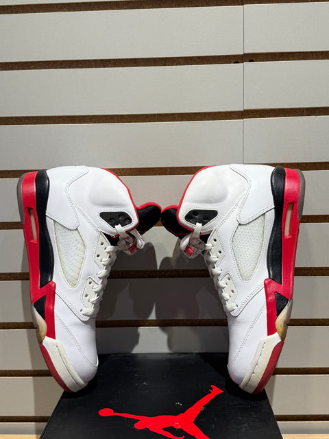 Jordan 5 Retro Fire Red Black Tongue (2013) Sz 9.5
