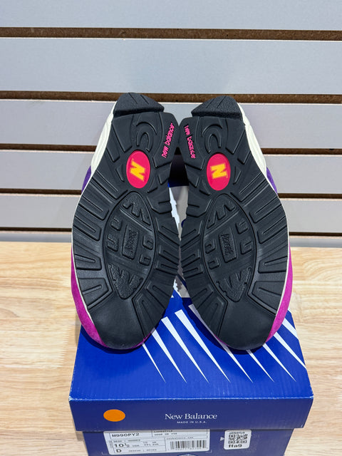 New Balance 990v2 MiUSA Teddy Santis Purple Yellow