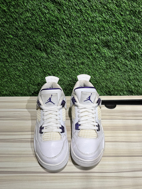 Jordan 4 Retro Metallic Purple (GS) Sz 7Y