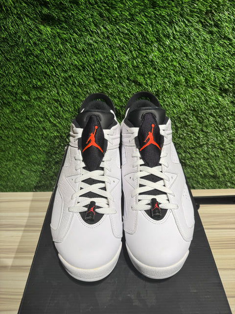 Jordan 6 Retro Low Infrared White Sz 11.5
