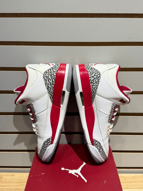 Jordan 3 Retro Cardinal Red Sz 11.5