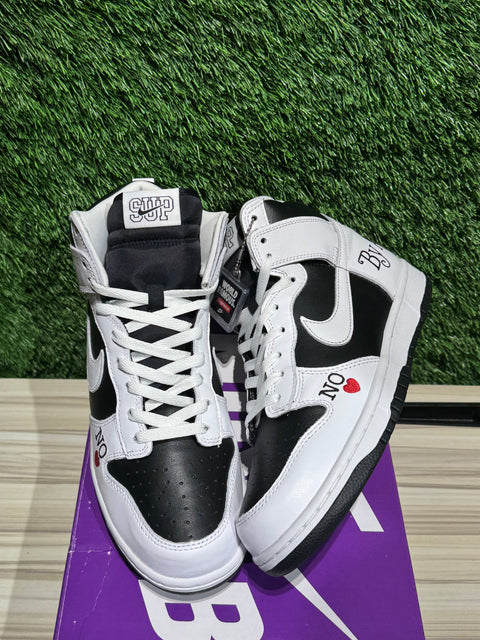 Nike SB Dunk High Supreme By Any Means Black Sz 9.5M