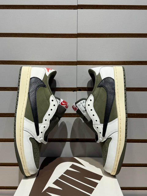 Jordan 1 Retro Low OG SP Travis Scott Medium Olive Sz 8