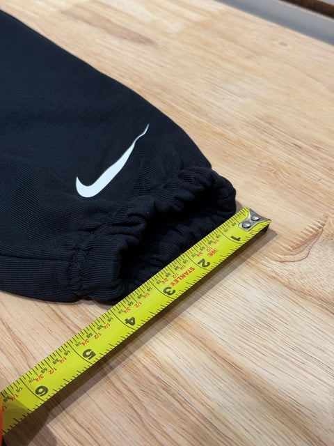 Kid's Nike Big Swoosh Oversized Black Sweatpants Sz L