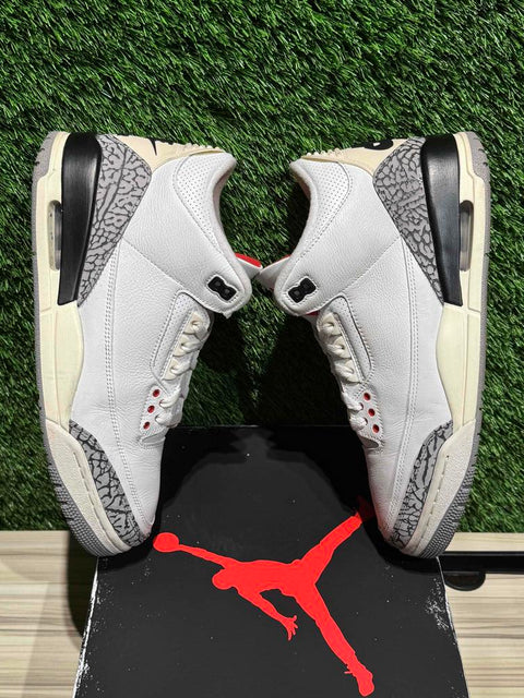 Jordan 3 Retro White Cement Reimagined Sz 10M, 
