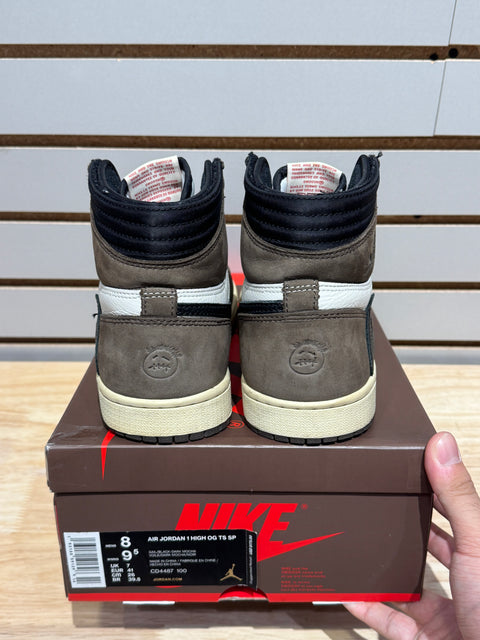 Jordan 1 Retro High OG SP Travis Scott Mocha Sz 8