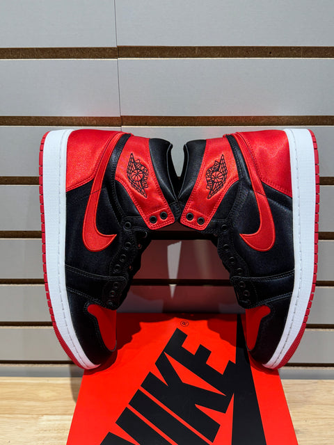 Jordan 1 Retro High OG Satin Bred (Women's) Sz 9