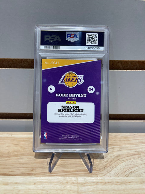 2017 Panini Kobe Bryant Legends Rapture #LEG17 PSA 9