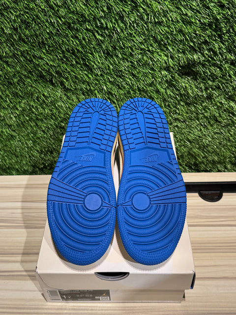 Jordan 1 Retro Low OG SP Fragment x Travis Scott Sail Military Blue (PS) Sz 1Y