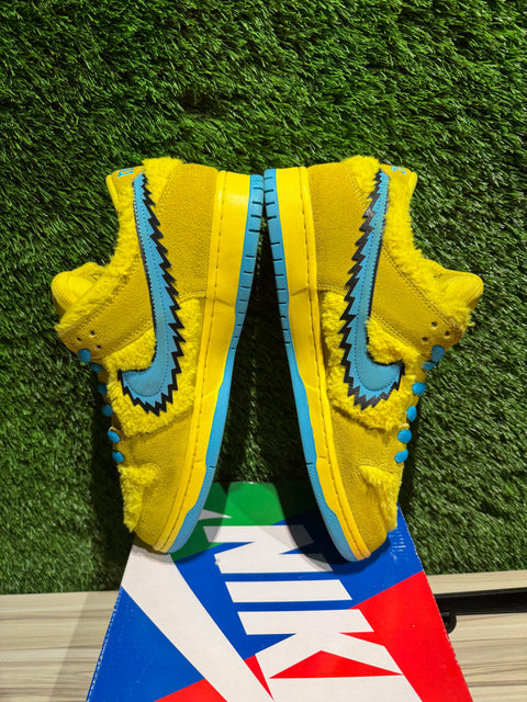 Nike SB Dunk Low Grateful Dead Bears Opti Yellow Sz 10.5M