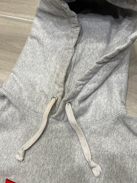 Supreme Box Logo Pullover Hoodie Heather Grey Sz L