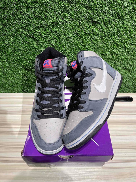 Nike SB Dunk High Pro Medium Grey Pink Sz 11