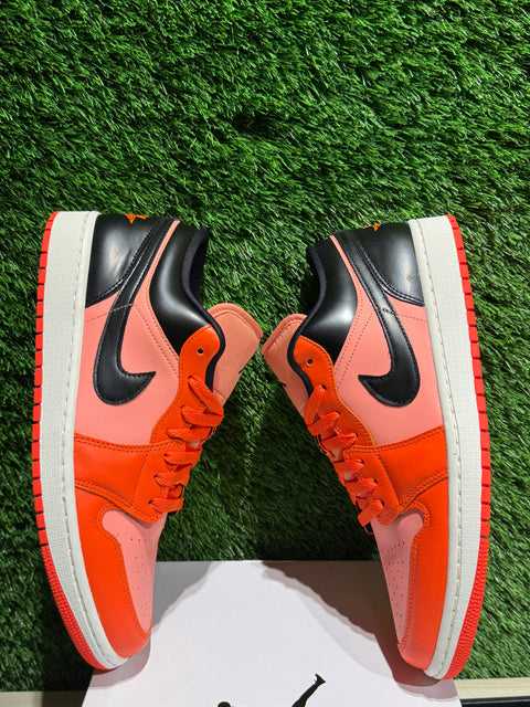 Jordan 1 Low Orange Black (Women's) Sz 12W