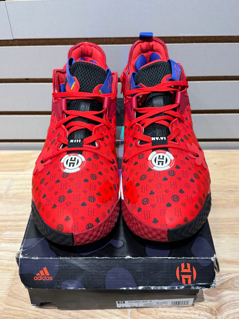 adidas Harden Vol. 6 Vivid Red Monogram Sz 13