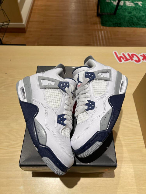 Jordan 4 Retro Midnight Navy (GS) Sz 4Y/5.5W