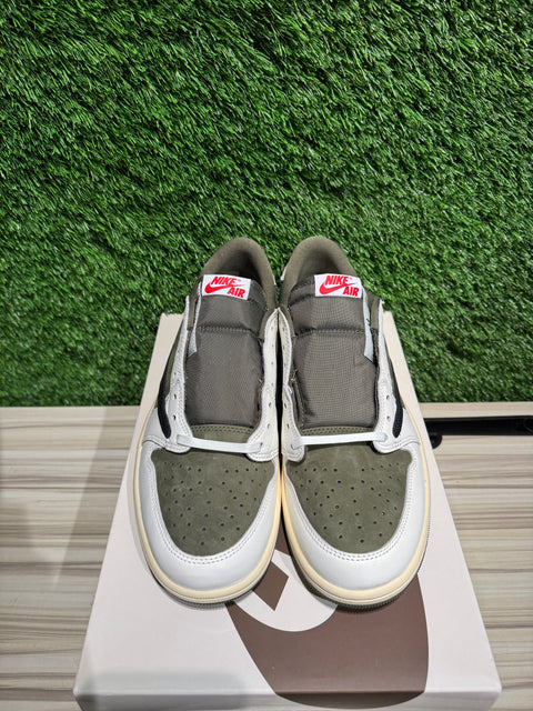 Jordan 1 Retro Low OG SP Travis Scott Medium Olive Sz 10