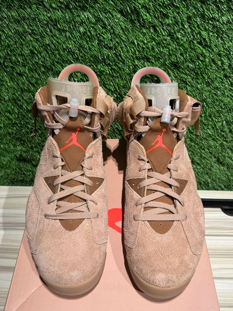 Jordan 6 Retro Travis Scott British Khaki Sz 13